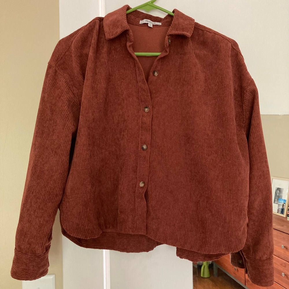 Madewell Corduroy Hartfield Crop Shirt